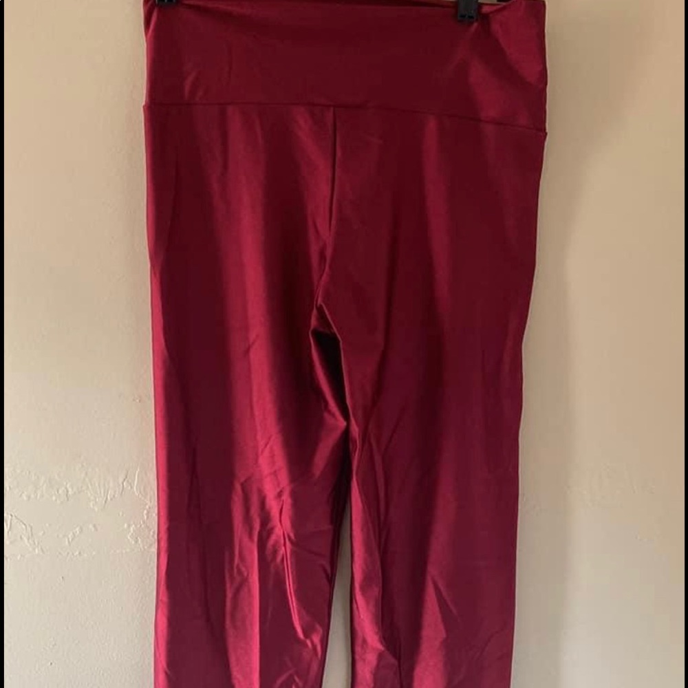 Brand new spandex leggings burgundy color